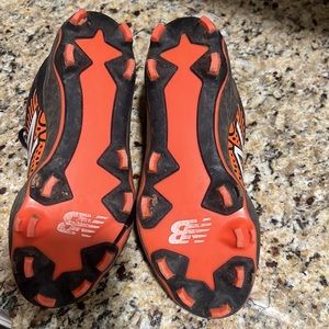 New Balance Orange & Black Fresh Foam 3000 Baseball Cleats Boys Size 6.5